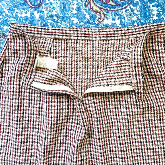 90's Vintage Plaid Houndstooth Americana Mini Skirt - Picture 7 of 7